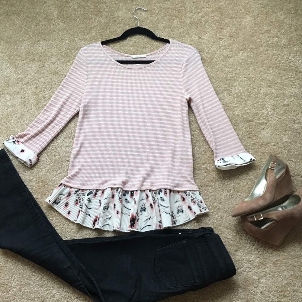 Le Lis Blouse with 3/4 Sleeves